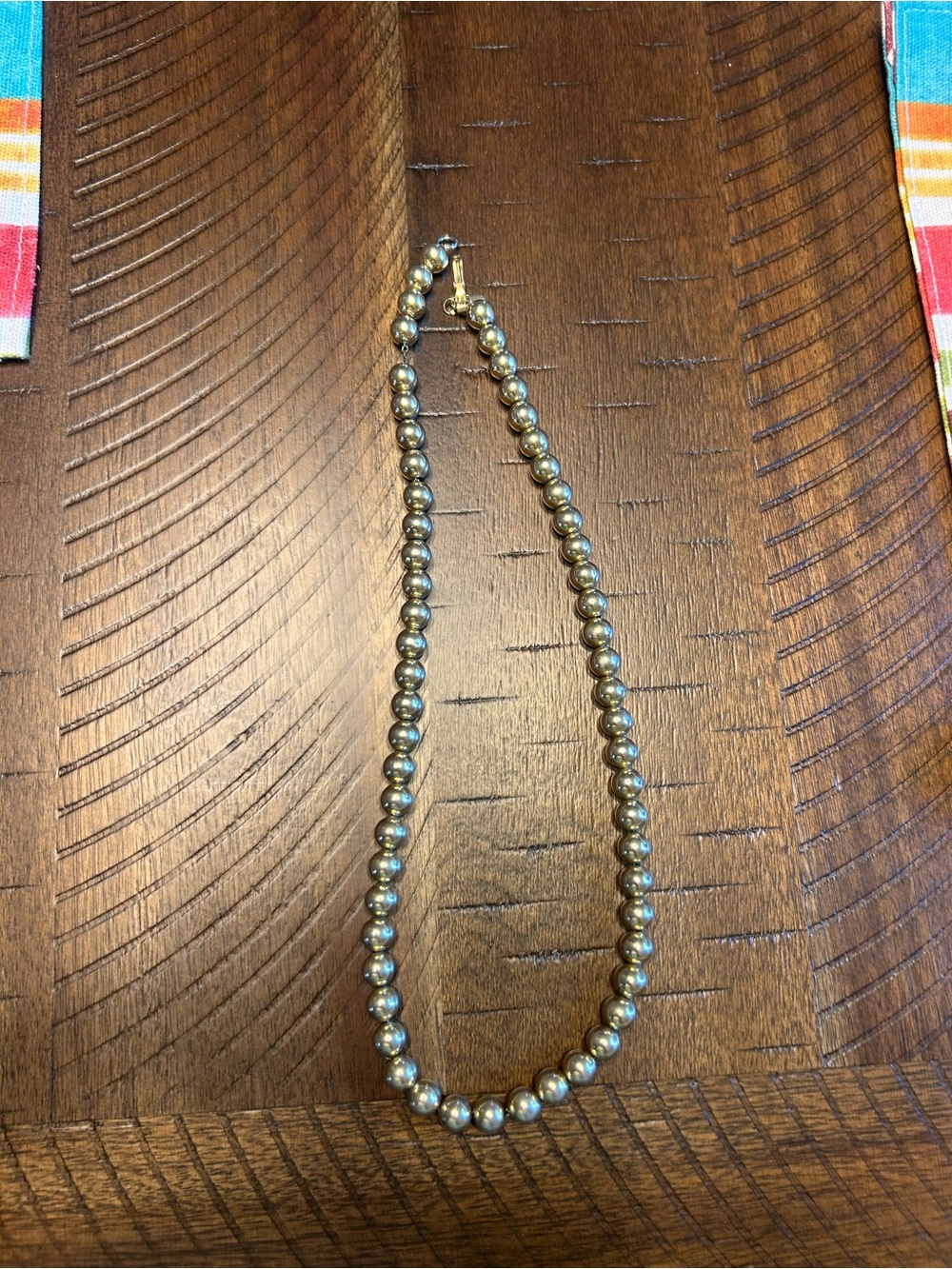 Gold-Tone Beaded Necklace - Elegant Women's Jewelry